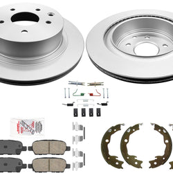 REAR AmeriPro Coated Brake Rotors & Ceramic Pads for Nissan Rogue 2008-2013 5Pc