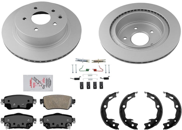 Coated Brake Rotors Brake Pads for Nissan Rogue 2019-2020 W Electric Parking B