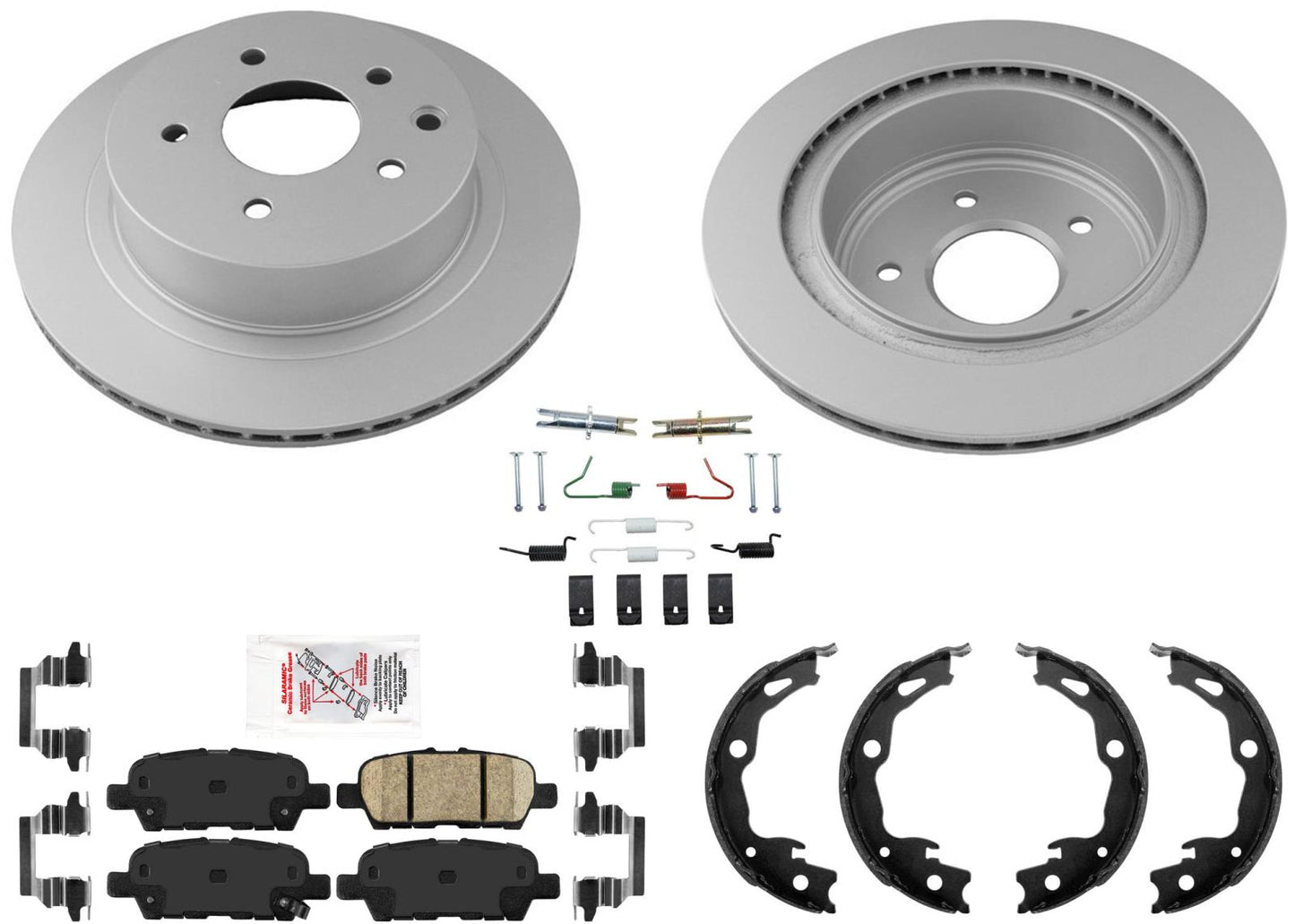 Pastillas de freno de rotores recubiertas para Nissan Rogue Sport 19-21 W Electric Parking B
