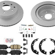 Coated Brake Rotors Brake Pads for Nissan Rogue Sport 19-21 W Electric Parking B