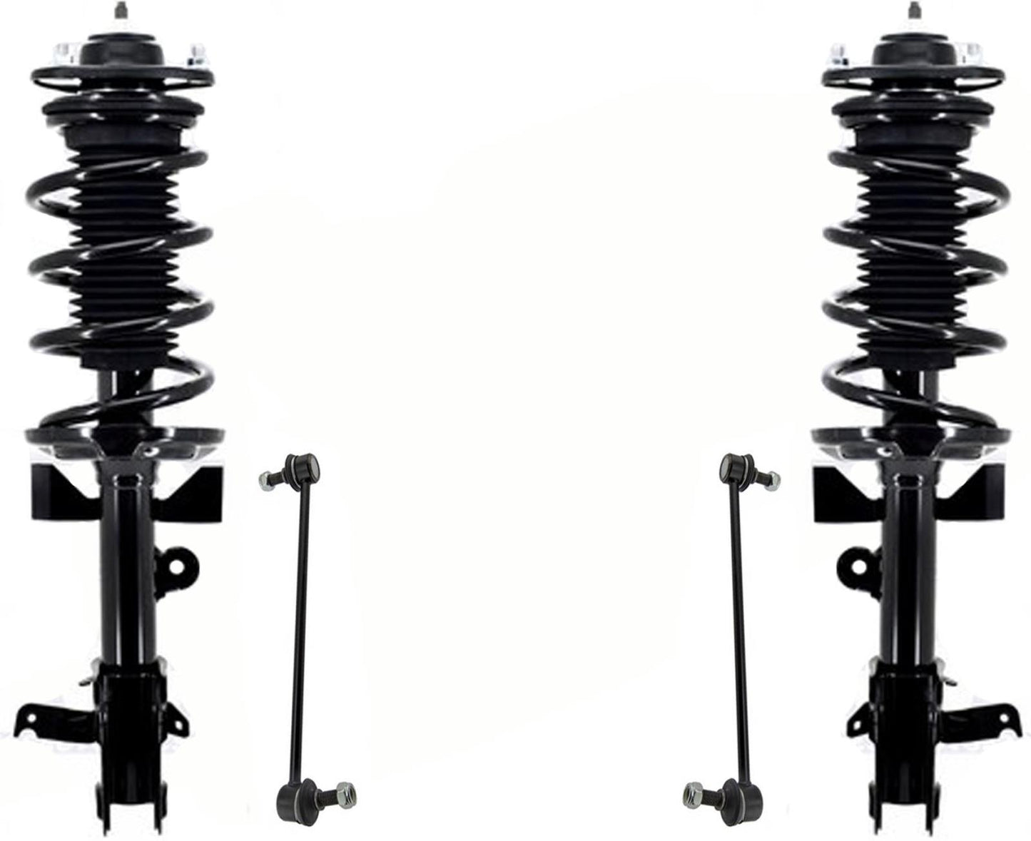 Front Complete Strut Assembly & Links For Honda Odyssey 2013-2017