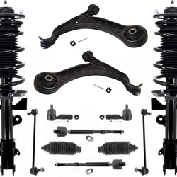 Front Complete Struts Control Arms Tie Rods & Links For Honda Odyssey 2013-2017