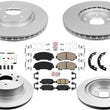 Coated Brake Rotors Brake Pads for Nissan Rogue 19-2020 W Manual Parking Brake