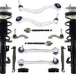 Front Strut Control Arms Tie Rods Links For Cadillac ATS Rear Wheel Drive 13-19
