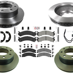 Carbon Disc Brake Rotors Pads for Fleet Duty 2018-2020 GM Express Van 4500 SRW