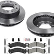 High Carbon Disc Brake Rotors Pads for Fleet Duty GM Express Van 2500 2017-2020
