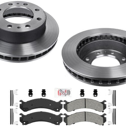 High Carbon Disc Brake Rotors Pads for Fleet Duty GM Express Van 2500 2017-2020
