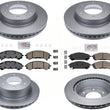 Front & Rear Coated Brake Rotors & Brake Pads For 2019 2020 2024 Ford Ranger