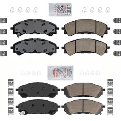 Front & Rear Ceramic Brake Pads For 2019 2020 2021 2022 2023 2024 Ford Ranger