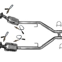 Engine H Pipe with Dual Catalytic Converter For Ford Mustang 4.6L 2005-2010