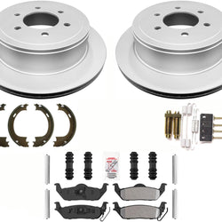 Fleet Off Road Duty Disc Brake Rotors Brake Pads For Ford F150 4Wheel Drv 04-08