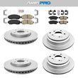 Front & Rear Ceramic Brake Pads & Coated Rotors FOR 2005-2010 HONDA ODYSSEY