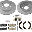 AmeriBRAKES Coated Rear Disc Brake Rotors Pads For 2005-2015 Nissan Armada