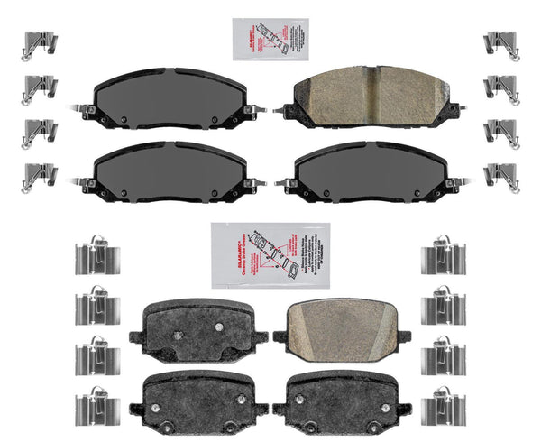 For 2020-21 Ford Explorer With 363MM AmeriBrake Ceramic Pads Hardware Brake Pads