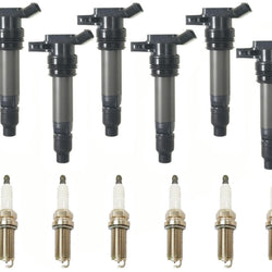 6 Direct Ignition Coils & Platinum Spark Plugs For Volvo S80 2007-2014 3.2L