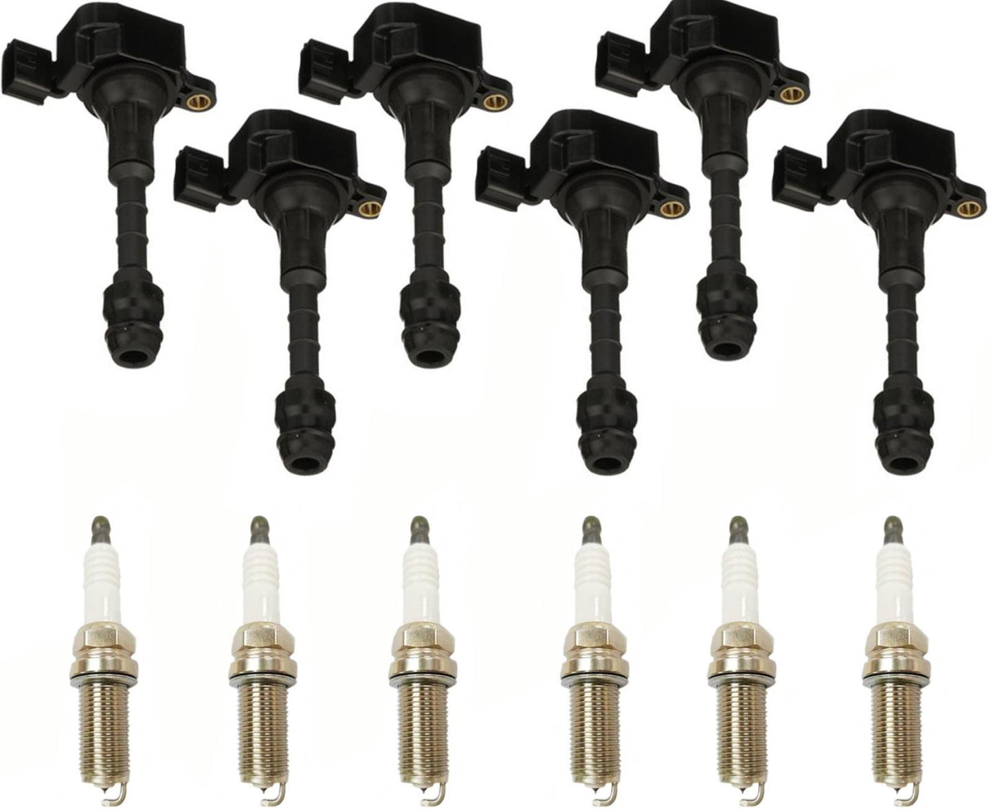 6 bobinas de encendido directo bujías de platino para Infiniti FX35 3.5L 2003-2008