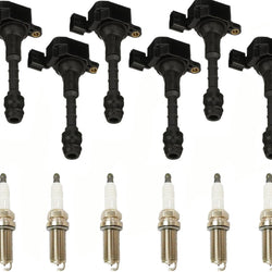 6 Direct Ignition Coils Platinum Spark Plugs For Infiniti FX35 3.5L 2003-2008