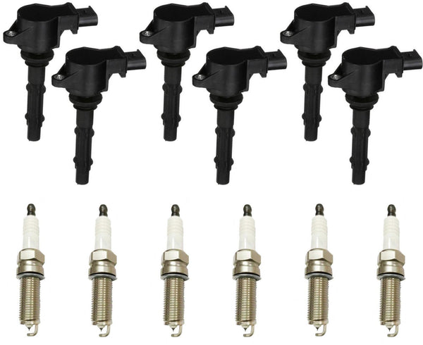 6 Ignition Coils & Platinum Spark Plugs For Mercedes Benz C280 3.0L 2006-2007