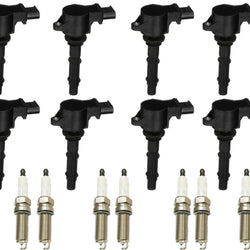 8 Ignition Coils & Platinum Spark Plugs For Mercedes Benz CL550 5.5L 2007-2010