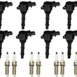 8 Ignition Coils & Platinum Spark Plugs For Mercedes Benz CL550 5.5L 2007-2010