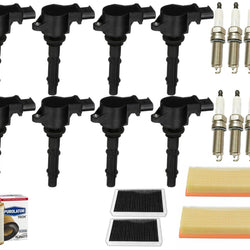 8 Ignition Coils & Platinum Spark Plugs For Mercedes Benz CL550 5.5L 2007-2010