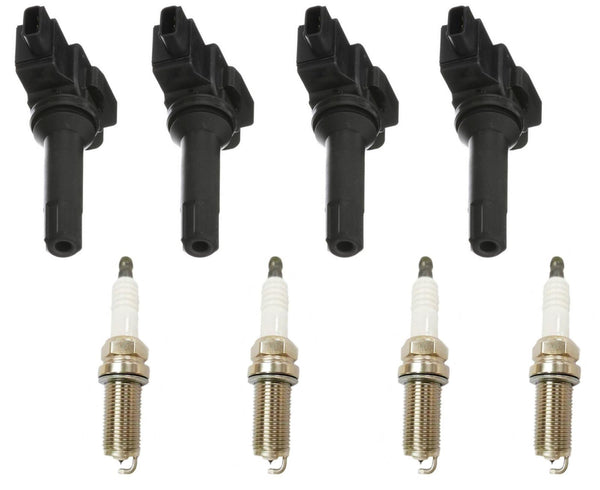 4 Ignition Coils & Platinum Spark Plugs For Subaru Impreza 2.0L 2012