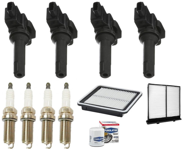 Ignition Coils Platinum Spark Plugs & Filters For Subaru Impreza 2.0L 2012