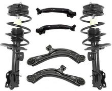 Front Complete Struts Lower & Upper Control Arms For Nissan Sentra 2013-2019