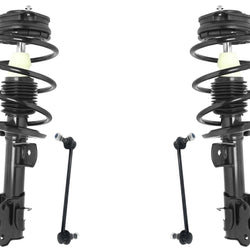 Front Complete Coil Spring Struts & Sway Bar Links for Nissan Sentra 1.8L 13-17