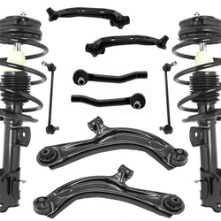 Front Complete Struts Control Arms Tie Rods & Links For Nissan Sentra 2013-2019