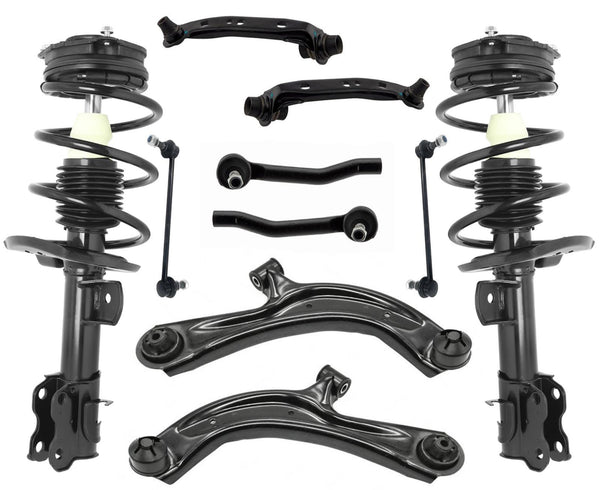 Front Complete Struts Control Arms Tie Rods & Links For Nissan Sentra 2013-2019