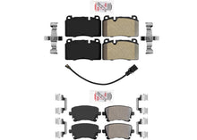 Front and Rear Semi Metallic Disc Brake Pads W/ Sensor for Audi Q5 2014-2017