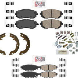 Front & Rear Ceramic Disc Brake Pads for Subaru Forester 2009-2010