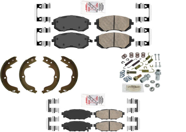Front & Rear Ceramic Disc Brake Pads for Subaru Forester 2009-2010