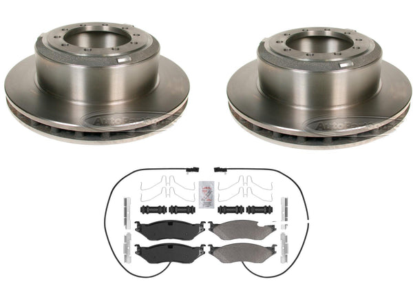 Front Disc Brake Rotors Pads for 2017-2021 F53 16000lbs to 22000lbs GVW W/ EWS