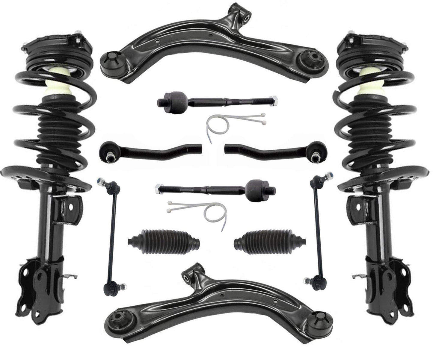 Brazos de control de puntales delanteros, varillas de amarre interiores y exteriores y enlaces para Nissan NV200 2013-20