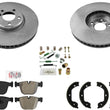 REAR Carbon Brake Rotors Pads hardware for 10-17 BMW 535i GT REF 34216775289