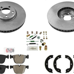 REAR Carbon Brake Rotors Pads hardware for 10-17 BMW 535i GT REF 34216775289