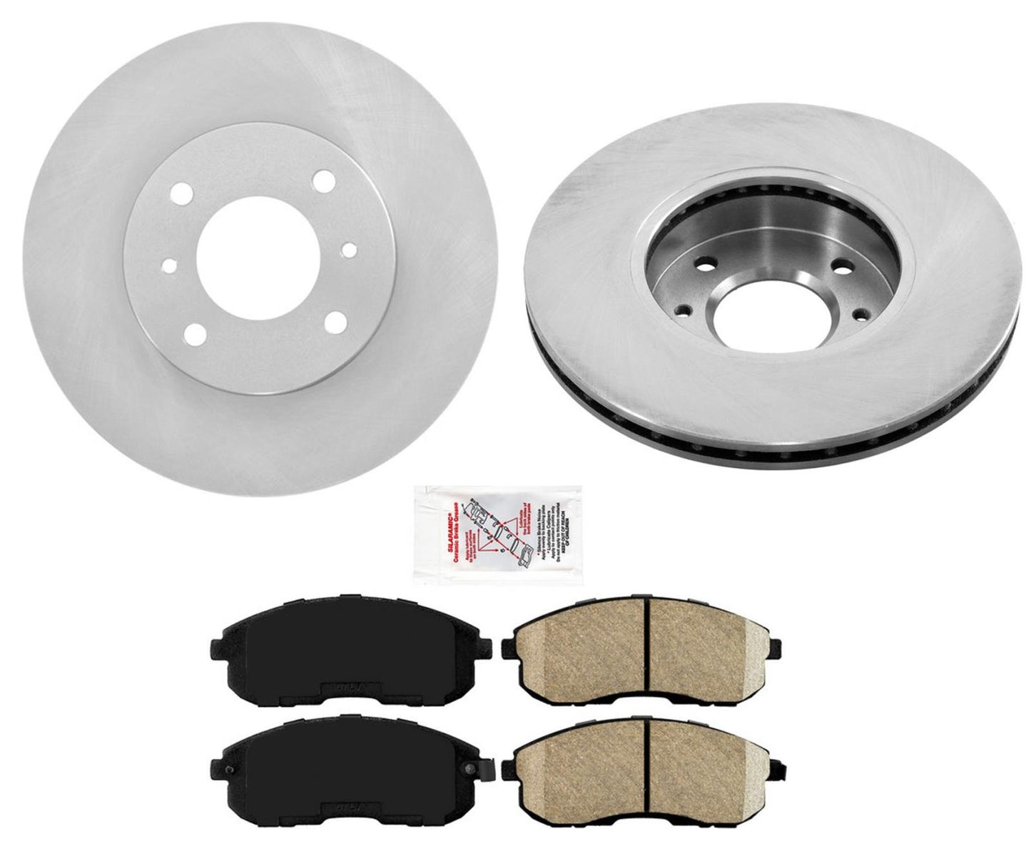 GEO Coated Front Disc Brake Rotors Brake Pads for Nissan Altima 93-01