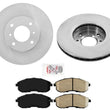 GEO Coated Front Disc Brake Rotors Brake Pads for Nissan Altima 93-01