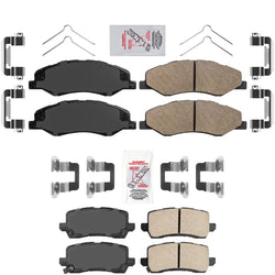 AmeriPro Premium Ceramic Brake Pads Hardware For 2018-2020 Honda Odyssey