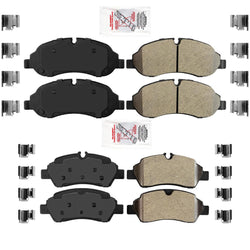 AmeriPro Premium Metallic Pads Haredware for Ford Transit 150 250 350 2015-2021