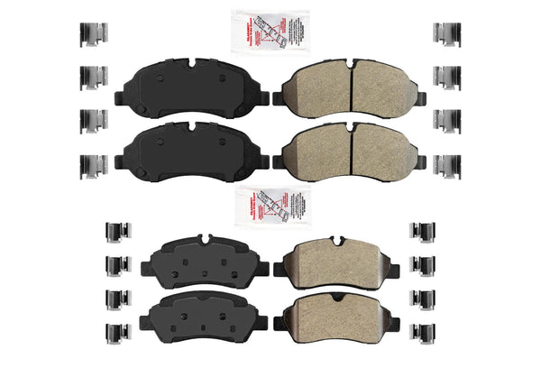 AmeriPro Premium Metallic Pads Haredware for Ford Transit 150 250 350 2015-2021