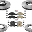 Fleet Duty Carbon Disc Brake Rotors Pads for Ford Transit 150 250 350 2015-2021