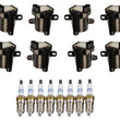 (8) Round Ignition Coil With A.C Iridium Spark Plugs 99-06 Silverado V8