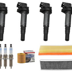 Ignition Coils & Spark Plgus Tune Up Kit For Mini Cooper 1.6L Non Turbo 10-2015