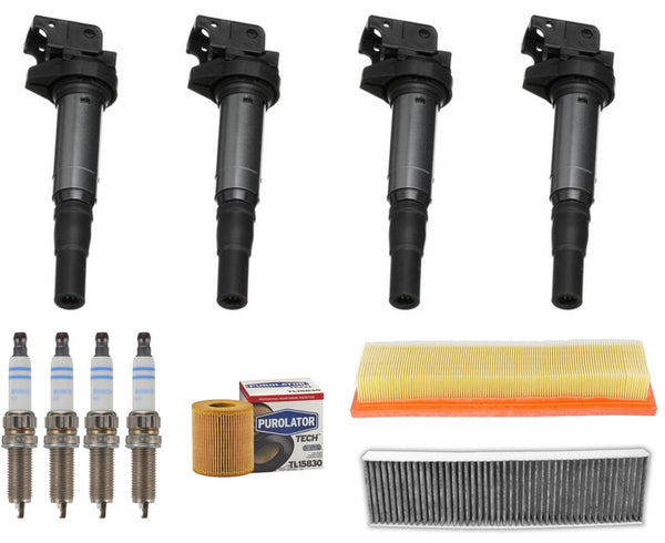 Ignition Coils & Spark Plgus Tune Up Kit For Mini Cooper 1.6L Non Turbo 10-2015