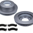 Front GEO Fleet Duty Coated Disc Brake Rotors Pads For Express Van 2500 21-2022