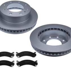 Front GEO Fleet Duty Coated Disc Brake Rotors Pads For Express Van 2500 21-2022