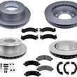 GEO Fleet Duty Coated Disc Brake Rotors Pads for GM Express Van 2500 2021 2022